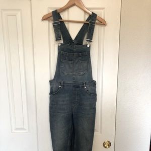 Free People denim overalls
